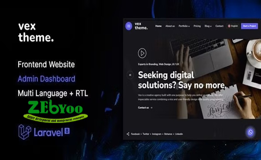 Vex v1.0 - Multipurpose Website CMS & Creative Agency Management System Vex - Multipurpose Website CMS & Creative Agency Management System  zebyoo