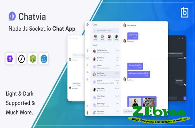Chatvia v2.2.0 - Nodejs Socket.io Chat App,Chatvia - Nodejs Socket.io Chat App