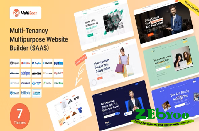 MultiSaas v1.0.2 - Multi-Tenancy Multipurpose Website Builder (Saas),MultiSaas - Multi-Tenancy Multipurpose Website Builder (Saas) zebyoo