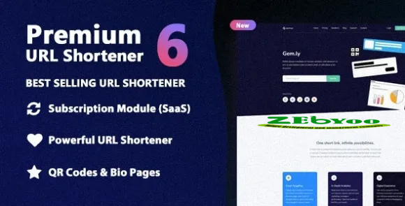 Premium URL Shortener v6.9.1 - Link Shortener, Bio Pages & QR Codes - nulled