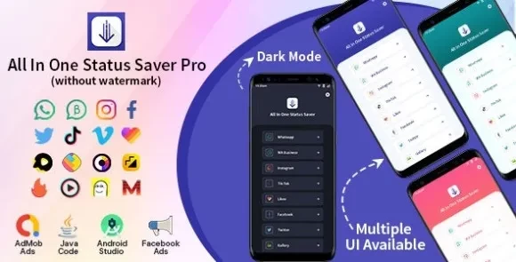 Zebyoo All In One Status Saver Pro- Whatsapp, WA Business, Facebook, Instagram, TikTok,Twitter, Like & More