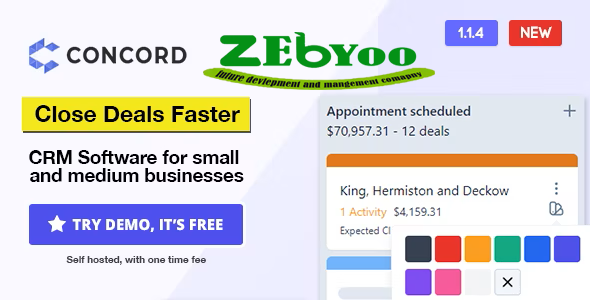 Concord v1.1.4 - Deals Management CRM