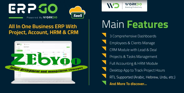 ERPGo SaaS v3.9 - All In One Business ERP With Project, Account, HRM & CRM - nulled,ERPGo SaaS - All In One Business ERP With Project, Account, HRM, CRM & POS
