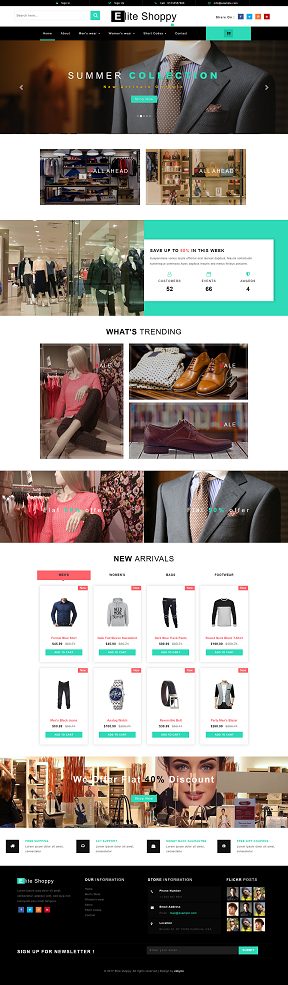Elite Shoppy – E-commerce Category Bootstrap Responsive Website Template by zebyoo