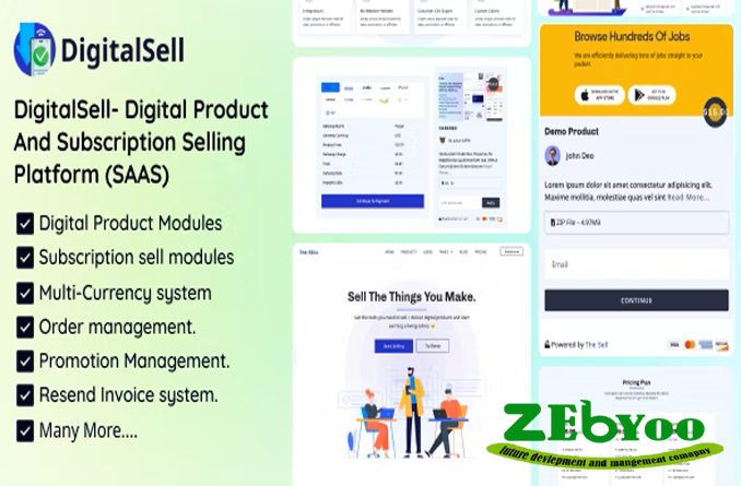 DigitalSell v1.0 - Digital Product And Subscription Selling Platform (SAAS),DigitalSell- Digital Product And Subscription Selling Platform (SAAS) zebyoo