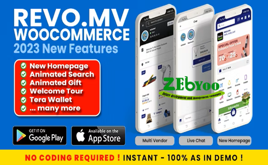 RevoMV v6.0.0 - Multivendor WCFM / Marketplace Flutter Android iOS App - Like Flipkart, Amazon, Shopee - nulled zebyoo RevoMV - Multivendor WCFM / Marketplace Flutter Android iOS App - Like Flipkart,