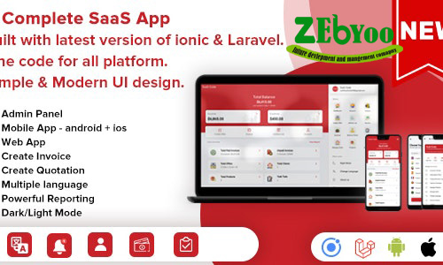 Easy Invoice v1.0 - A Complete Saas Package for Accounting - Android, ios & Web (ionic & Laravel)